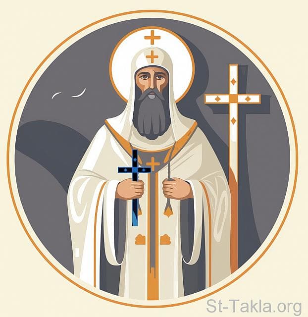 St-Takla.org Image: His Holiness Pope Epriemou, Coptic Orthodox Pope #5 - AI art, idea and edit by Michael Ghaly for St-Takla.org, October 2023. صورة في موقع الأنبا تكلا: قداسة البابا بريموس البطريرك الخامس من بطاركة الكرازة المرقسية: 5. - فن بالذكاء الاصطناعي، فكرة وتعديل مايكل غالي لموقع الأنبا تكلاهيمانوت، أكتوبر 2023 م.