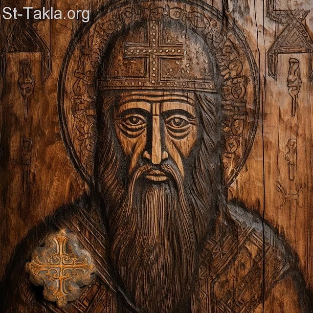 St-Takla.org Image: His Holiness Pope Aghreppinios, Coptic Orthodox Pope #10 - AI art, idea and edit by Michael Ghaly for St-Takla.org, October 2023. صورة في موقع الأنبا تكلا: قداسة البابا أغريبينوس البطريرك العاشر من بطاركة الكرازة المرقسية: 10. - فن بالذكاء الاصطناعي، فكرة وتعديل مايكل غالي لموقع الأنبا تكلاهيمانوت، أكتوبر 2023 م.