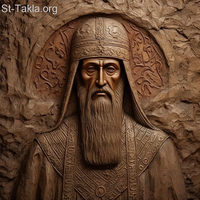 St-Takla.org Image: His Holiness Pope Seemon (Simeon) I, Coptic Orthodox Pope #42 - AI art, idea and edit by Michael Ghaly for St-Takla.org, October 2023. صورة في موقع الأنبا تكلا: قداسة البابا سيمون الأول البطريرك الثاني والأربعون من بطاركة الكرازة المرقسية: 42. - فن بالذكاء الاصطناعي، فكرة وتعديل مايكل غالي لموقع الأنبا تكلاهيمانوت، أكتوبر 2023 م.