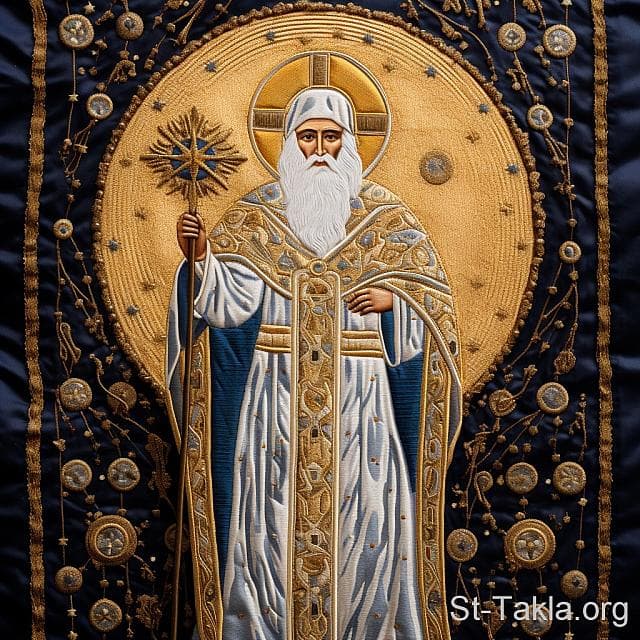 St-Takla.org Image: His Holiness Pope Alexanderos II, Coptic Orthodox Pope #43 - AI art, idea and edit by Michael Ghaly for St-Takla.org, October 2023. صورة في موقع الأنبا تكلا: قداسة البابا الكسندروس الثاني البطريرك الثالث والأربعون من بطاركة الكرازة المرقسية: 43. - فن بالذكاء الاصطناعي، فكرة وتعديل مايكل غالي لموقع الأنبا تكلاهيمانوت، أكتوبر 2023 م.