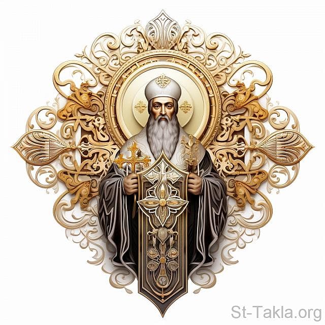 St-Takla.org Image: His Holiness Pope Theodoros (Theodore/Tawadros) I, Coptic Orthodox Pope #45 - AI art, idea and edit by Michael Ghaly for St-Takla.org, October 2023. صورة في موقع الأنبا تكلا: قداسة البابا ثيؤذوروس الأول البطريرك الخامس والأربعون من بطاركة الكرازة المرقسية: 45. - فن بالذكاء الاصطناعي، فكرة وتعديل مايكل غالي لموقع الأنبا تكلاهيمانوت، أكتوبر 2023 م.