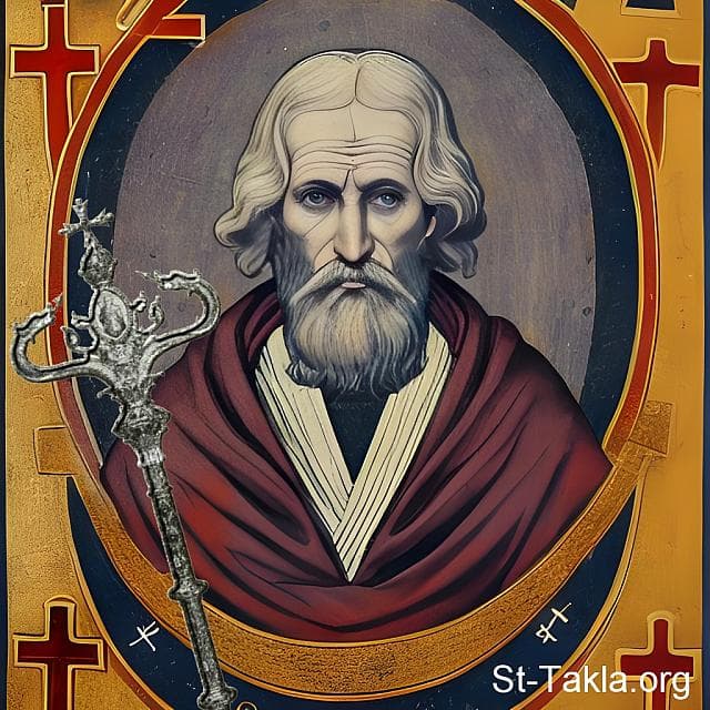 St-Takla.org Image: His Holiness Pope Kosma III, Coptic Orthodox Pope #58 - AI art, idea and edit by Michael Ghaly for St-Takla.org, October 2023. صورة في موقع الأنبا تكلا: قداسة البابا قزمان الثالث البطريرك الثامن والخمسون من بطاركة الكرازة المرقسية: 58. - فن بالذكاء الاصطناعي، فكرة وتعديل مايكل غالي لموقع الأنبا تكلاهيمانوت، أكتوبر 2023 م.