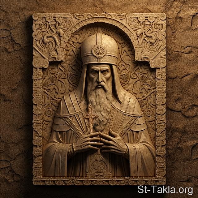 St-Takla.org Image: His Holiness Pope Gabriel VIII, Coptic Orthodox Pope #97 - AI art, idea and edit by Michael Ghaly for St-Takla.org, October 2023. صورة في موقع الأنبا تكلا: قداسة البابا غبريال الثامن البطريرك السابع والتسعون من بطاركة الكرازة المرقسية: 97. - فن بالذكاء الاصطناعي، فكرة وتعديل مايكل غالي لموقع الأنبا تكلاهيمانوت، أكتوبر 2023 م.