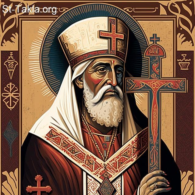 St-Takla.org Image: His Holiness Pope Peter VI, Coptic Orthodox Pope #104 - AI art, idea and edit by Michael Ghaly for St-Takla.org, October 2023. صورة في موقع الأنبا تكلا: قداسة البابا بطرس السادس البطريرك الرابع بعد المائة من بطاركة الكرازة المرقسية: 104. - فن بالذكاء الاصطناعي، فكرة وتعديل مايكل غالي لموقع الأنبا تكلاهيمانوت، أكتوبر 2023 م.